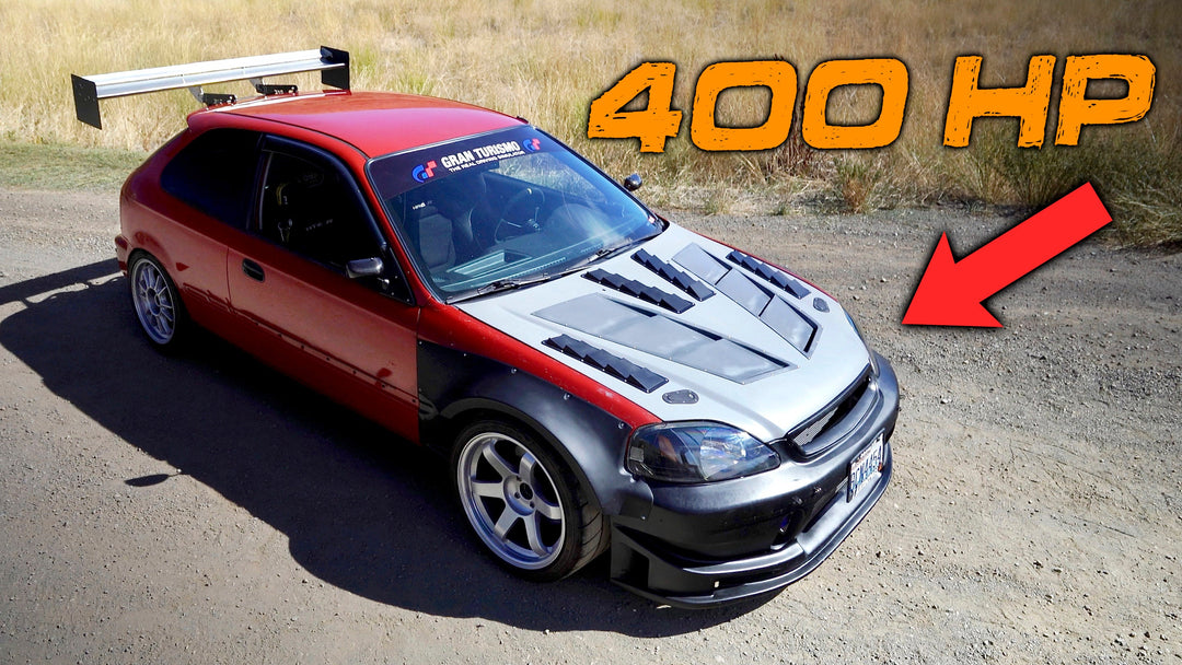 I Can't Believe He Drives This Turbo Civic on the Street! (Time Attack)